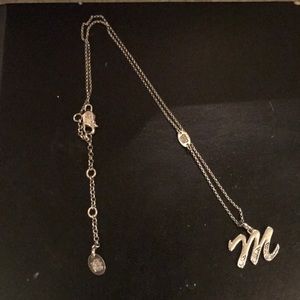 Juicy Couture letter M necklace